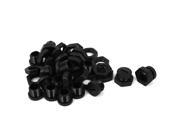 M12 x 13mm Plastic Round Head Pipe Plug Adapter Connector 20 Pcs