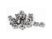 M5 Female Thread 0.8mm Pitch 304 Stainless Steel Square Weld Screw Nuts 20 Pcs