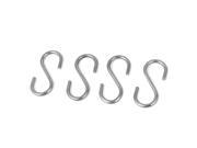 4pcs Multipurpose 201 Stainless Steel Hardware S Hooks Shape