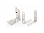 Unique Bargains Stainless Steel Right Angle Corner Bracket 80 x 80mm 10pcs