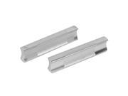 64mm Spacing Rectangular Pulls Cabinet Dresser Sliding Door Handle 2 Pcs