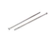 Unique Bargains 3 8 inch Rod Dia 14 inch Long Straight Steel Ejector Pin 2pcs