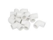 Unique Bargains 90 Degree Elbow PPR Pipe Connectors White 20mm Inner Diameter 10 Pcs