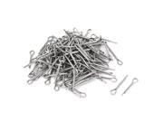 2mm x 16mm Stainless Steel Split Cotter Pins Fastener 100 Pcs