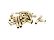 11Pcs 3 Way T Shaped 8mm Tube Connector Brass Fuel Hose Barb Fittings