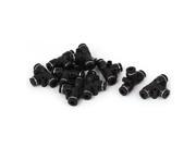 4mm Plastic Pneumatic Air Pipe Quick Fitting Coupler Connector Adapter 10pcs