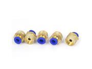 6mm Tube 3 8BSP Male Thread Quick Air Fitting Coupler Connector 5pcs