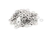 200pcs Stainless Steel M8 Dia 0.9mm Thick Flat Washer Spacer Fastener