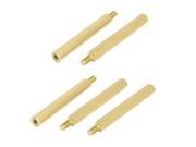 M3 Male to Female Thread Insulated Brass Standoff Hexagonal Spacer 38 6mm 5pcs