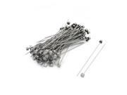 Unique Bargains 100 PCS 6mm Tip 1mm Shank 100mm Long Straight Ejector Pins Punching Mold