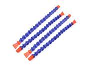 Plastic Flat Nozzle 1 4BSP Male Thread Flexible Water Oil Coolant Tube Hose 4pcs