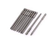 1 4 Inch Hex Shank Magnetic Phillips Electric Screwdriver Bits Gray 10pcs