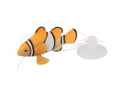 Unique Bargains Floating Clown Wiggling Tail Fish Aquarium Decoration Orange