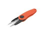 Stainless Steel Foldable Fishing Tackle Pliers Scissors Line Cutter Orange