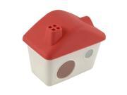 Plastic Cabin Shaped Portable Washable Comfortable Hamster House Red