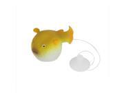 Aquarium Fish Tank Suction Cup Simulated Floating Puffer Decor Ornament Orange