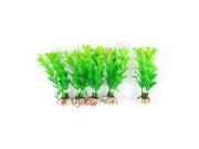 Fish Bowl Aquarium Plastic Water Grass Plants Decor Landscape 5 PCS