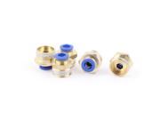 5 Pcs 8mm Tube to 1 2 BSP Thread Push in Quick Connect Coupler Fittings PC8 04