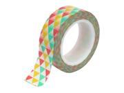 Trilateral Pattern DIY Decorative Sticker School Adhesive Washi Paper Tape