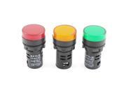 3Pcs 12V Yellow Green Red LED Bulb 21mm Thread Signal Indicator Light Pilot Lamp 3Pcs 12V Yellow Green Red LED Bulb 21mm Thread Signal Indicator Light Pilot Lamp