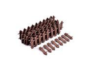 Desk Wooden Manmade Scenery Handicraft Furnishing Articles Coffee Color 12pcs