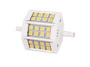 Unique Bargains 300 500LM Energy Saving R7S 5W 5050 SMD 24 LED Bulb Light Warm White AC 85 265V