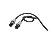 Unique Bargains 2 Pcs 2 Terminals Female Waterproof Video Power Cable for Car Monitoring System