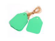 68mmx49mm Plastic Nursery Garden Plant Seed Hanging Tag Label Marker Green 15Pcs