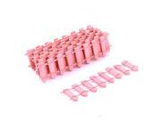Table Wooden Manmade Scenery Fences Handicraft Furnishing Articles Pink 12pcs