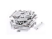 Advertisement Glass Wall Mounted Screw Nails Clamp Holder 8 x 55mm 50pcs