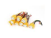 10pcs H4 Ceramic Headlight Halogen Car Truck Lamp Wire Socket Yellow 10pcs H4 Ceramic Headlight Halogen Car Truck Lamp Wire Socket Yellow