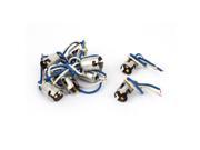 Unique Bargains 10 PCS 1016 Type Double Contacts Auto Light Lamp Wiring Harness Wire Socket