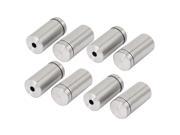 Unique Bargains 19mmx40mm Stainless Steel Advertisment Nails Glass Wall Connector Standoff 8 Pcs