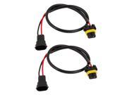 Unique Bargains 2 Pcs HID Xenon Light Power Wire Harness Plug Cord H11 Ballast to Car Cable