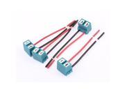 Auto Car 2 Terminals Light Lamp Harness Wiring Cable Socket Plug Connector 4pcs