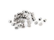 AC 250V 6.3A Quick Blow Acting Type Glass Tube Fuses 5mm x 20mm 20 Pcs