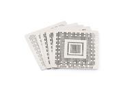 Unique Bargains 5pcs 25x25mm BGA Reball Rework Directly Heat Stencils Template for Labtop