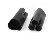 Unique Bargains 2Pcs 86mm 40mm 3 Way Heat Shrink Breakout Boot Jointing for 70 120mm2 Wire
