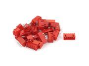 25Pcs 2.54mm 5 pin Single Row Straight DIP Female Pin Header Strip Red