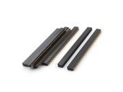 Unique Bargains 7 Pieces PBC 2x40Pin 2.54mm Dual Row Straight Female Pin Header Connector Strip