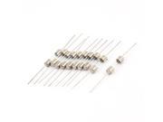 Unique Bargains 10 Pcs 5mm x 20mm Axial Leads Fast Acting Glass Fuses Tube 15Amp 250V