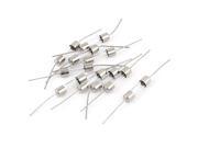 10pcs 250V 5A Fast Quick Blow Axial Leads Glass Tube Fuses 5mm x 20mm