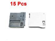 PCB Mounting Type Quick Flip Micro SD Card Sockets 15 Pieces