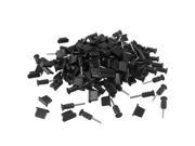 100 Pair Black Silicone Ear Anti Dust Cap Charger Plug for iPhone 5 5G 5th