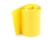 5Meter 64mm Width PVC Heat Shrink Wrap Tube Yellow for AA Battery Pack