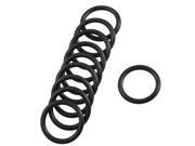 Unique Bargains 10 Pcs 26mm External Dia 3.1mm Thickness Rubber Oil Seal O Ring Gaskets Black
