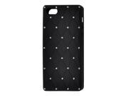 Unique Bargains Soft Silicone Rhombus Pattern Protective Guard Cover Case Black for iPhone 5 5G