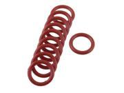 Unique Bargains 10pcs 17mm Outside Dia 2.5mm Thickness Rubber Oil Filter Seal Gasket O Rings Red