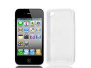 Plastic Hard Case Cover Protector Clear White for iPhone 4 4G 4S 4GS