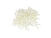 Offwhite Plastic PC Board Fix Tool Cross Screws 100 Pcs